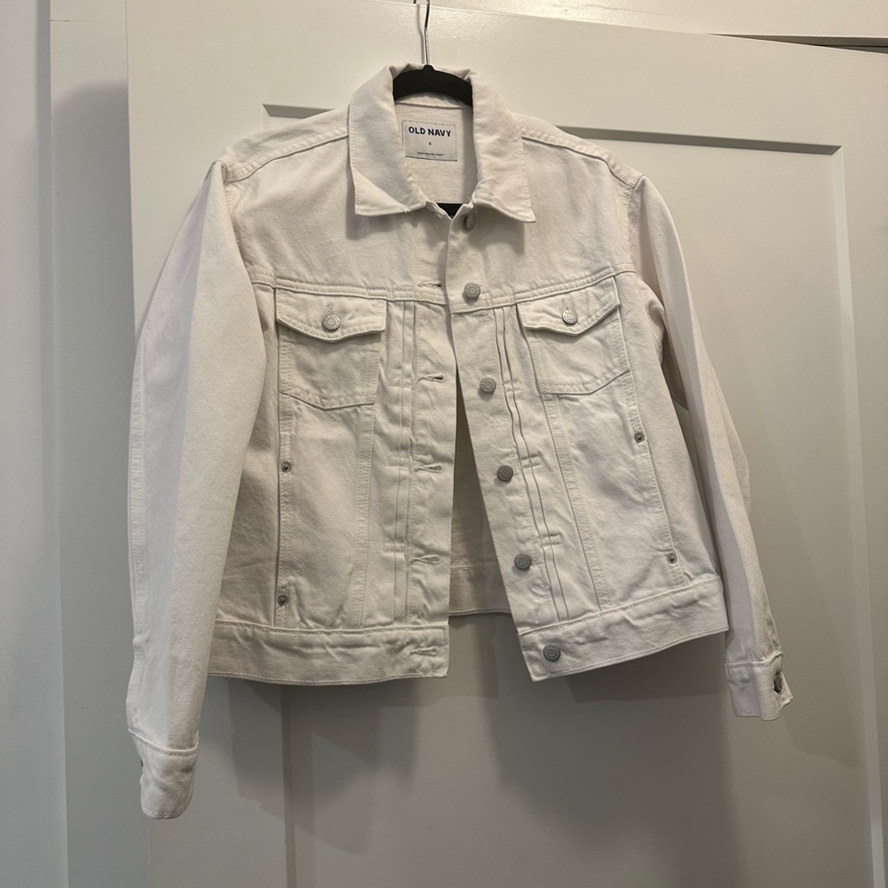 White denim jacket